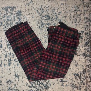 J Crew plaid trousers